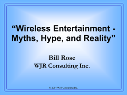 WJR Consulting Inc. Bill Rose