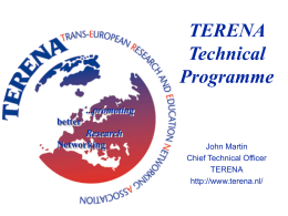 TERENA Technical Programme