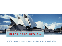 ABASA presentation at INSOL feedback session