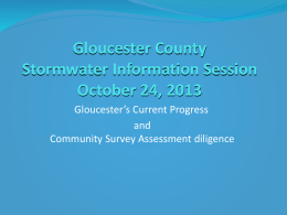 Gloucester County Stormwater Information Session October