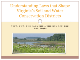 Understanding Laws that Shape Virginia’s Soil and Water