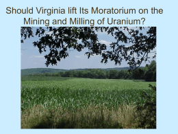 Uranium Moratorium - Kay Slaughter