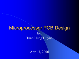 Microprocessor/PCB Design