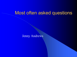 Most often ask questions