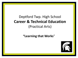 Career & Technical Education Practical Arts