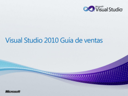 Visual Studio 2010 Sales Guide