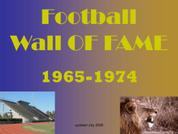Wall OF FAME - Covington High School