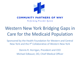 Bridging Gaps in Care for the Western New York Medicaid