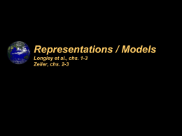 Representations / Models Longley et al., chs. 1