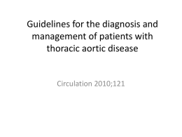 Guidelines for the diagnosis and management of patients