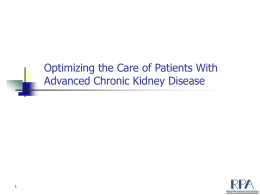 Advanced CKD Patient Management Toolkit Optimizing the