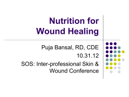 Nutrition for wound healing - Southlake Regional Health Centre