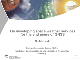 SW service for GNSS