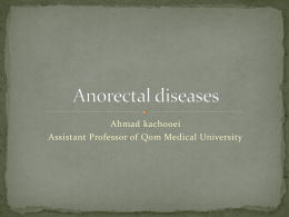 Anorectal disease - ::. دانشگاه علوم پزشکي