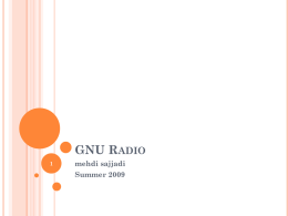 GNU Radio - M. Javad Omidi -