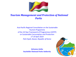 Sustainable Tourism in Marine National Parks – The