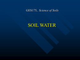 WATER ENERGETICS - Stanford University