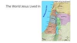 The World Jesus Lived In - smsk