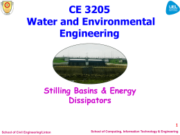 Reservoirs, Spillways, & Energy Dissipators