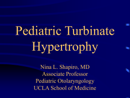 Pediatric Turbinate Hyp
