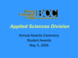 2005 BCC Awards Ceremony