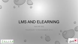 LMS AND ELEARNING - Allen Management Partners