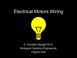 Agricultural Buildings (AT 3084) Basic Electrical Theory