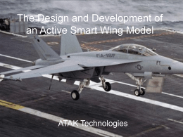 The Design and Development of an Active Smart Wing Model