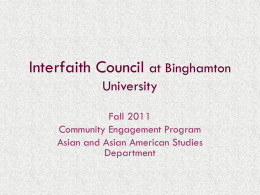 Interfaith Council - Binghamton University