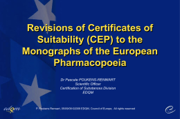 Diapositive 1 - Pharmaceutical Export Promotion Council