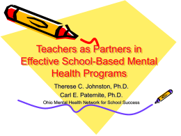 Teachers as Partners in Effective School