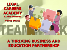 LEGAL CAREERS ACADEMY - CORD Home Page