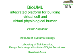 BioUML integrated platform for building virtual cell and