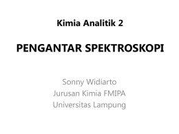 Kimia Analitik 2 - Universitas Lampung