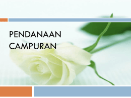 PENDANAAN CAMPURAN - Universitas Muhammadiyah Malang
