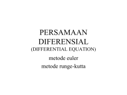 Differential Eq - Institut Teknologi Bandung