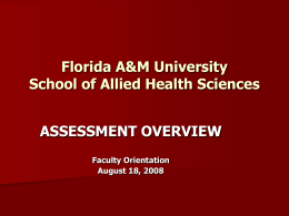 Florida A&M University School of Allied Health Sciences