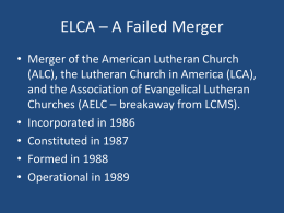 ELCA – A Failed Merger