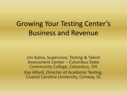 Testing & Talent Assessment Center