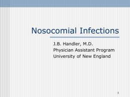 Nosocomial Infections - Home