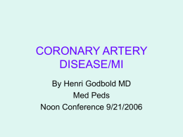 CORONARY ARTERY DISEASE
