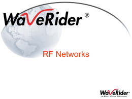 RF Networking