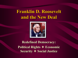 Franklin D. Roosevelt and the New Deal - Online