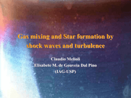 Gas mixing and Star formation by shock waves and turbulence