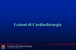 lezione di Cardiochirurgia - studenti Medicina