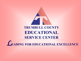 What is the Trumbull County Educational Service Center?