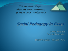 Implementing Social Pedagogy in Residential Child Care