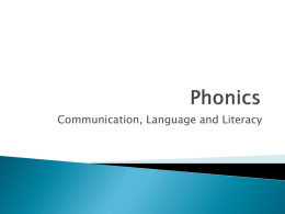 Phonics - Hazeldene Lower School