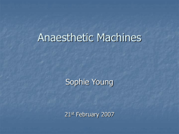Anaesthetic Machines