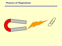 Physics of Magnetism - University of Oxford
